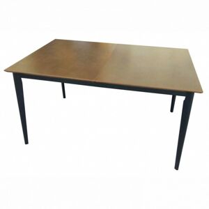 Rozkládací dřevěný stůl Abelardo 140 (180) x90x74 cm hnědo-černý