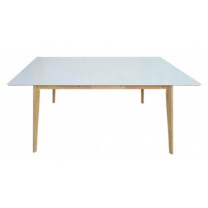 Rozkládací dřevěný stůl Abelardo 140 (180) x90x74 cm bílo-hnědý