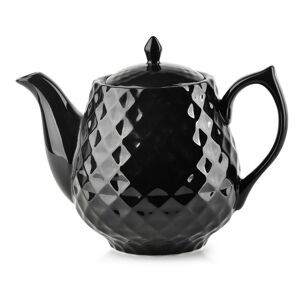 Porcelánová konvice na čaj Diamond 900 ml černá