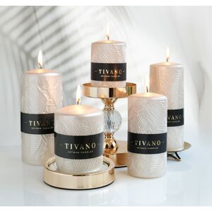 Malá svíčka Tivano 10 cm šampaňská