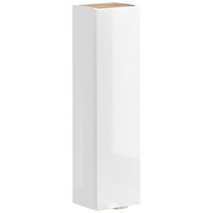 Závesná kúpeľňová skrinka Capri 830 1D biely lesk/dub kraft zlatý