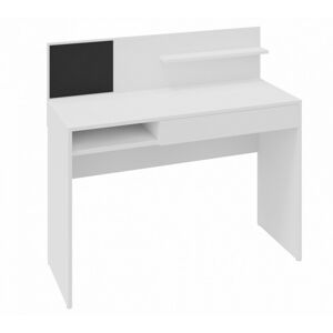 Písací stôl s magnetickou tabuľou Magio 110 cm biely