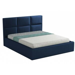 Čalúnená posteľ Farida 160x200 dvojlôžko - námornícka modrá