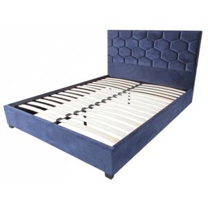Čalúnená posteľ Honey 160x200 modrá