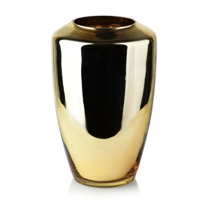 Skleněná váza Serenite 28 cm zlatá