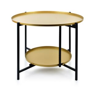 Dvoupatrový konferenční stolek LUCAS zlatý