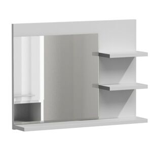 Koupelnová polička se zrcadlem LUMO L3 bílá mat