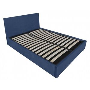 Čalúnená posteľ Raven 160x200 modrá