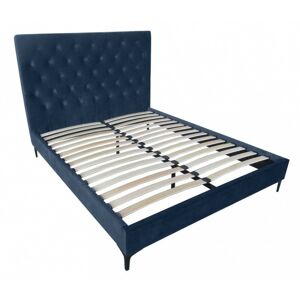 Čalúnená posteľ Idahlia 160x200 modrá