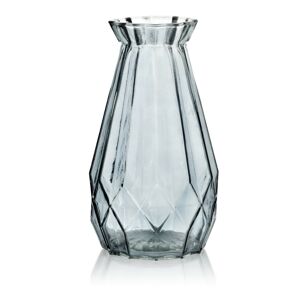 Skleněná váza Serenite 25 cm nebeská šedá