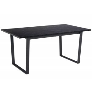Jedálenský stôl Amble 160x90 cm čierny mramor