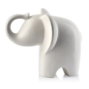 Keramický slon MIA WHITE IV bílý