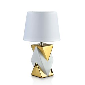 Stolní lampa LUNA TRIANGLE GOLD h31x8.5cm bílozlatá