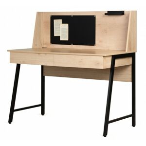Písací stôl s magnetickou tabuľou Relis dub sonoma/čierny