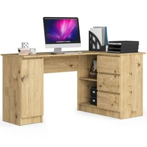 Rohový psací stůl B20 155 cm pravý dub artisan