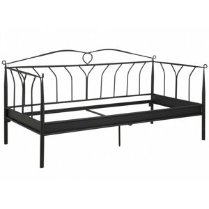 Kovová postel Line 90x200 černá