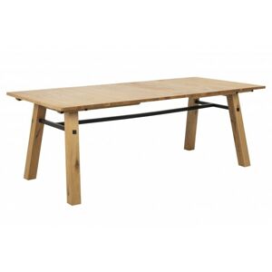 Dřevěný jídelní stůl Stockholm 210 x 95 cm hnědý