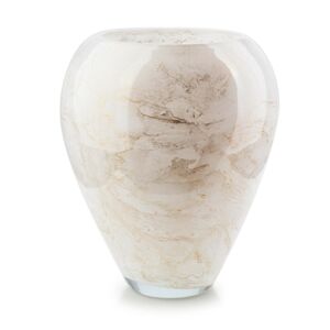 Dekoratívna váza Cristie 33 cm biely mramor