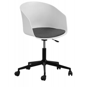 Kancelárska stolička Moon biela/sivá