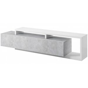 TV stolek Bota bílý/beton