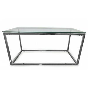 Konferenční stolek Blanca 90 cm stříbrný