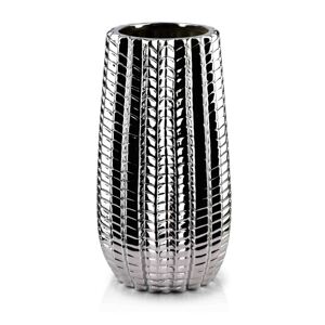 Keramická váza CACTUS 27 cm stříbrná