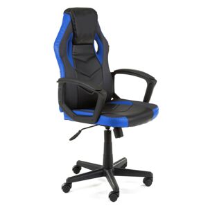 Otočná herní židle FERO II černo-modrá