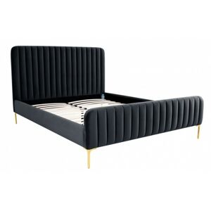 Čalúnená posteľ Lana 160x200 čierna