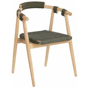 Zahradní židle Majela dřevo/zelená