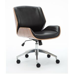 Kancelárska stolička RON čierna / orech