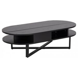 Konferenční stolek Alendalle se zvedací deskou černý