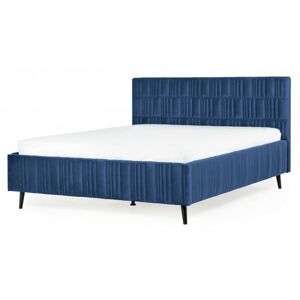 Čalouněná postel Palladium 160x200 cm tmavě modrá