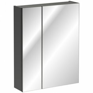 Kúpeľňová skrinka so zrkadlom Monako 840 2D sivá