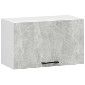 Závěsná kuchyňská skříňka Olivie W 60 cm bílá/beton
