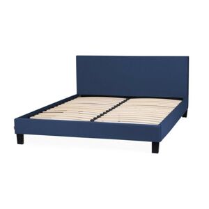 Čalouněná postel Mattson 140x200 tmavě modrá