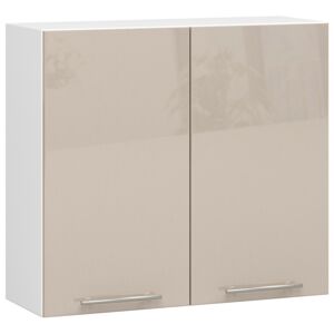 Závěsná kuchyňská skříňka Olivie W 80 cm bílá/cappuccino