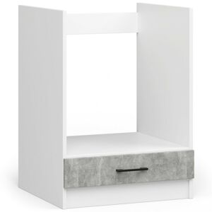 Kuchyňská skříňka Olivie pod troubu S 60 cm bílá/beton
