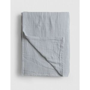 Prikrývka na posteľ Mušelín 180x200 cm svetlo šedý