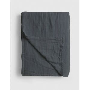 Přehoz na postel Mušelín 180x200 cm tmavě šedý