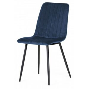 Jídelní židle Slay s prošíváním tmavě modrá