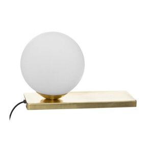 Stolní lampa Dris 17 cm bílo-zlatá