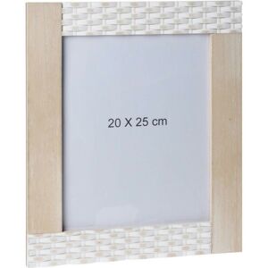 Obdĺžnikový nástenný rámček 20 × 25 cm - hnedý