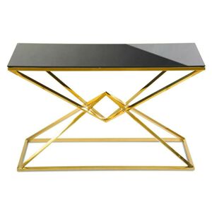 Konzolový stůl Diamont zlato-černý