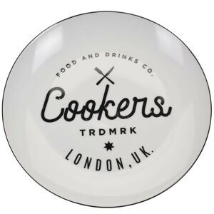 Porcelánový biely tanier Cookers 26 cm