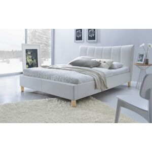 Čalúnená posteľ Sandy 160x200 dvojlôžko biela