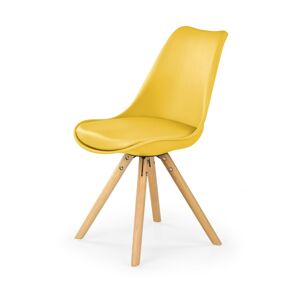 Jedálenská stolička Scan žltá