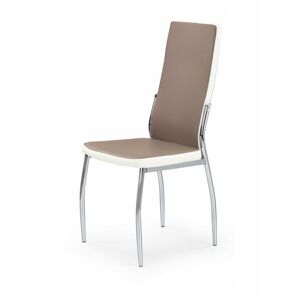 Jídelní židle Irena cappuccino/bílá