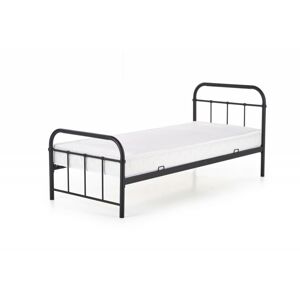 Kovová posteľ Donas 90x200 cm čierna