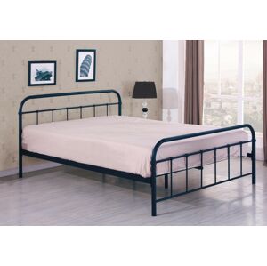 Kovová posteľ Donasi 120x200 cm čierna