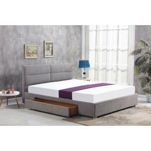 Čalúnená posteľ Dona 160x200 cm dvojlôžko - šedá